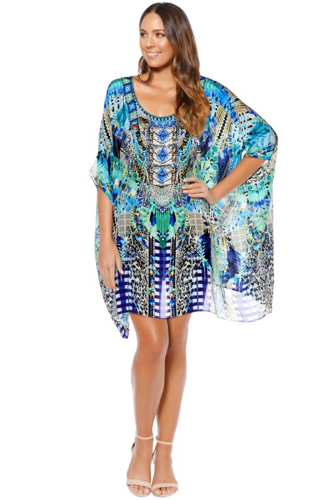 Leave Me Wild Short Round Neck Kaftan by Camilla for Hire
