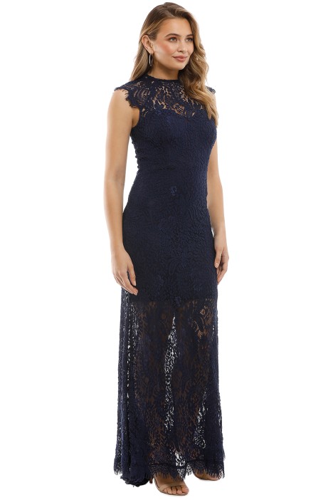 Demi Gown in Navy by Elle Zeitoune for Hire | GlamCorner